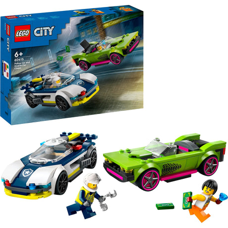 Lego politiewagen en snelle autoachtervolging - 60415