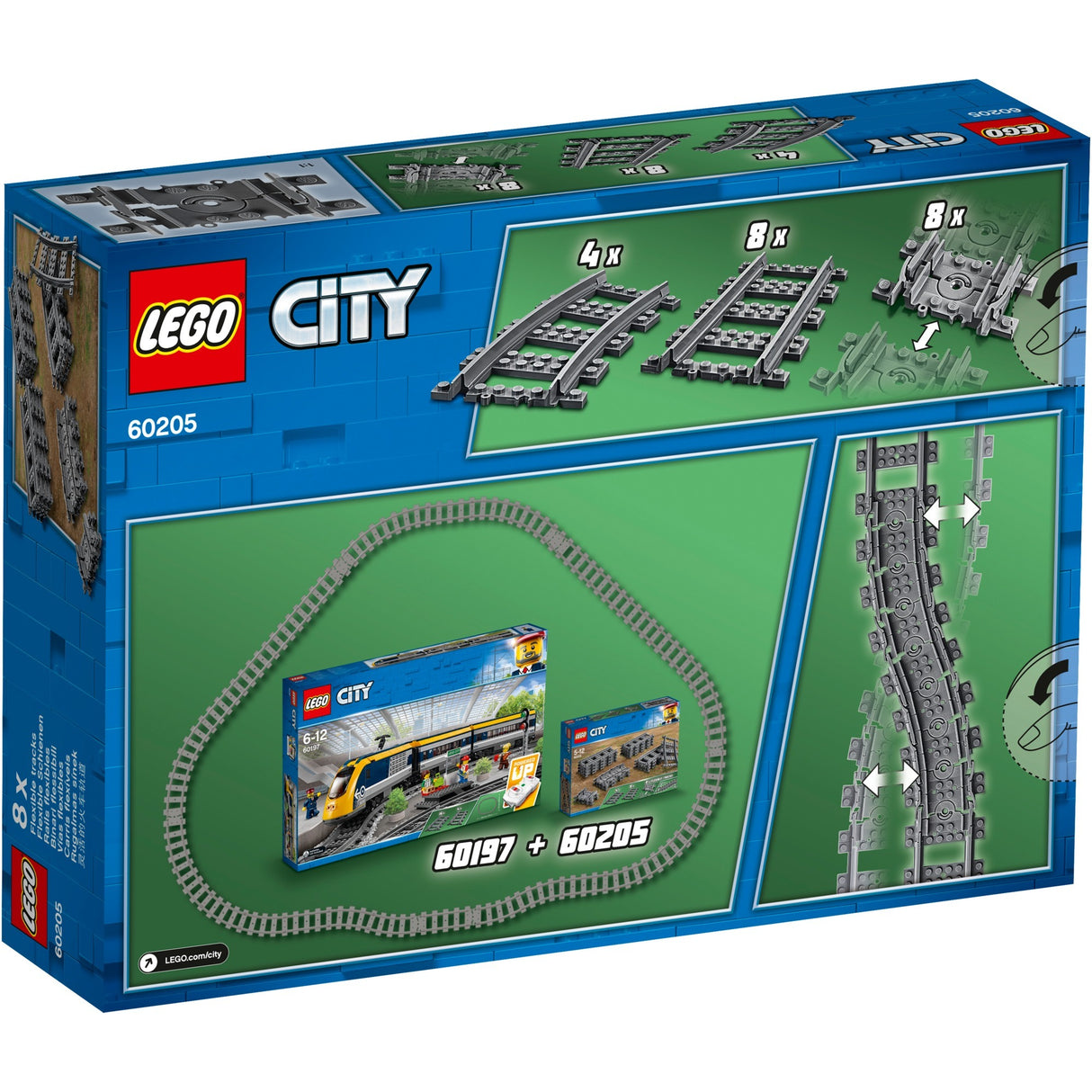 Lego city - treinrails constructiespeelgoed (60205)
