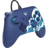 Powera advantage controller met kabel voor de xbox series x|s - watergolf (azuurblauw, xbox series x|s, xbox one, pc)