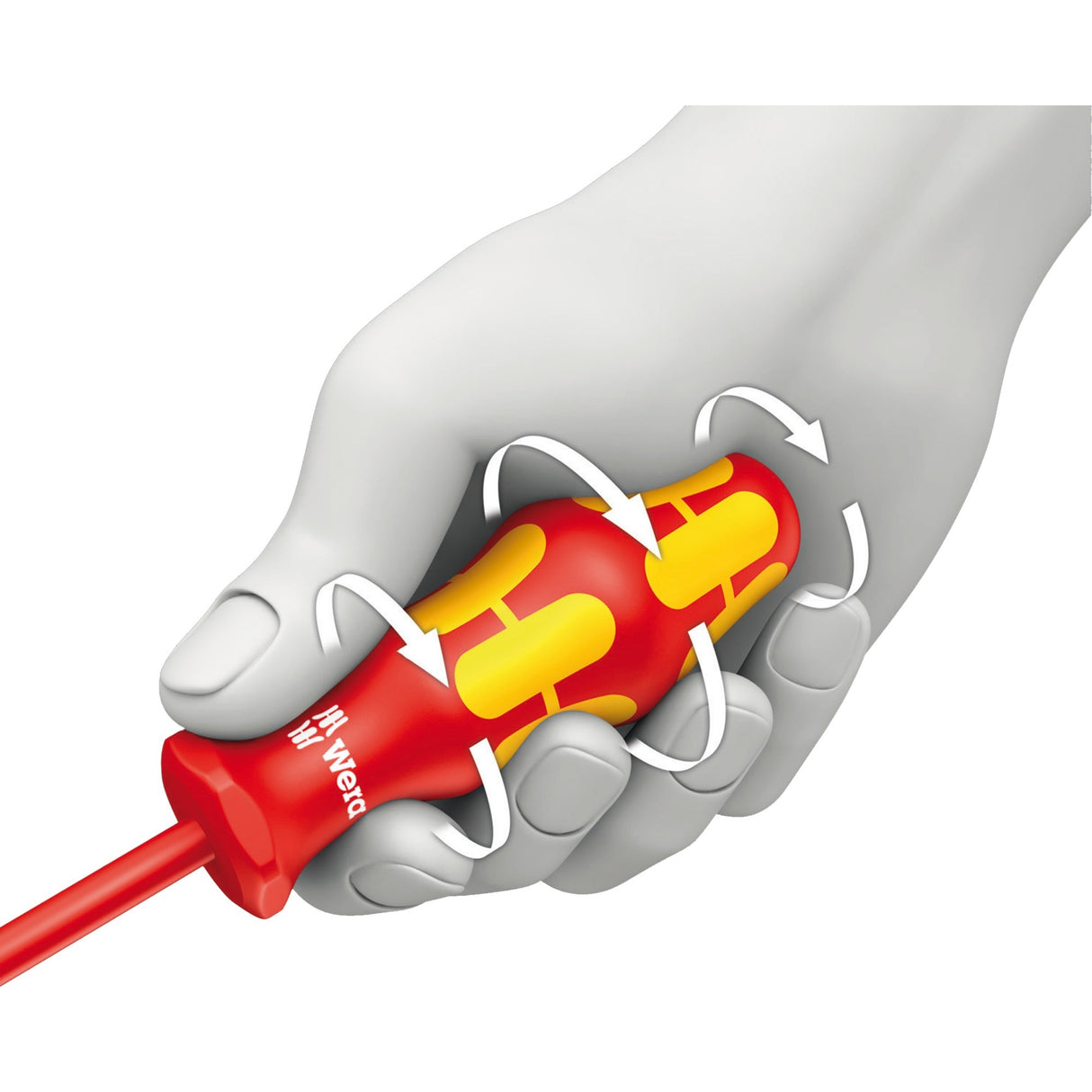 Wera 160 i 165 i 7 schroevendraaierset kraftform plus serie 100 (rood geel, 7-delig)