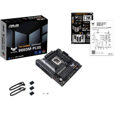 Asus tuf gaming b860m-plus socket 1851 moederbord (2.5 gb-lan, sound, µatx)