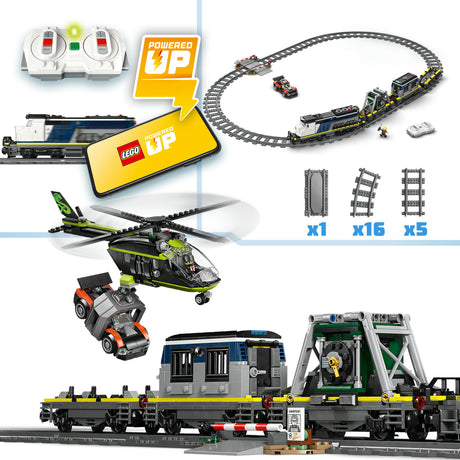 Lego ® city overval op politietrein - speelgoedtreinset - 60508