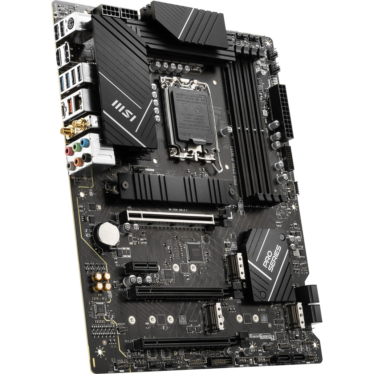 Msi pro z790-p wifi socket 1700 moederbord (zwart, raid, 2.5 gb-lan, wi-fi 6e, bt, sound, atx)