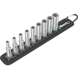 Wera belt a deep 1 doppenset, 1 4 dopsleutel (zwart, 9-delig)