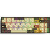 Iqunix f97 happy ape wireless mechanical keyboard (bruin, us lay-out (qwerty), iqunix moonstone turbo, 96%, rgb leds, hot-swappable, pbt, 2.4ghz | bluetooth 5.1 | usb-c)