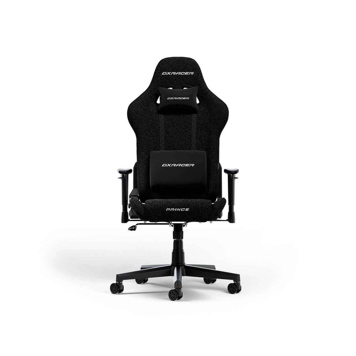 Dxracer prince l black fabric gamestoel (zwart)