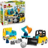 Lego duplo town 10475 - 3-in-1 bouwvoertuigen - creatief speelgoed