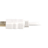 Sharkoon high speed hdmi kabel met ethernet (wit, 1 meter, 4k, verguld)