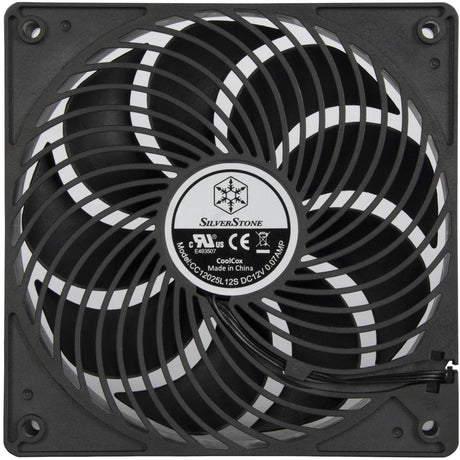 Silverstone air penetrator 120i case fan (zwart, 120 x 120 x 25 mm)