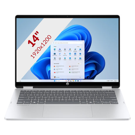 Hp omnibook 5 flip 2-in-1 14-fp0255ndx 14 laptop (zilver | core 5 120u | intel graphics | 16 gb | 512 gb ssd | touch)