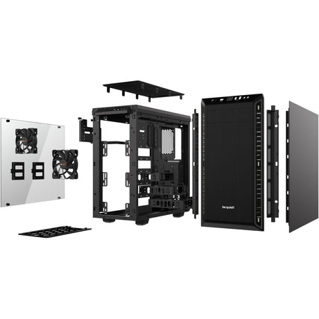 Be quiet! pure base 600 window midi tower behuizing (zwart | 2x usb-a | tempered glass)