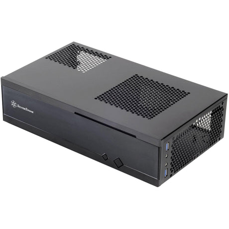Silverstone milo ml05b htpc behuizing (zwart | 2x usb-a)