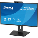 Iiyama prolite xb2497hsnh-b1 23.8 monitor (zwart, hdmi, displayport, lan, audio, usb-c, webcam)