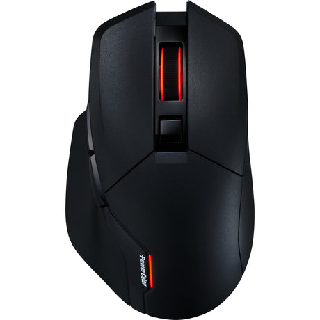 Powercolor alphyn am10 wireless gaming mouse (zwart rood, 100 - 26000 dpi, 8k, rgb, usb 2.4g bluetooth 5.2)