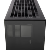 Arctic xtender midi tower behuizing (zwart (mat) | 2x usb-a | 1x usb-c | rgb | tempered glass)