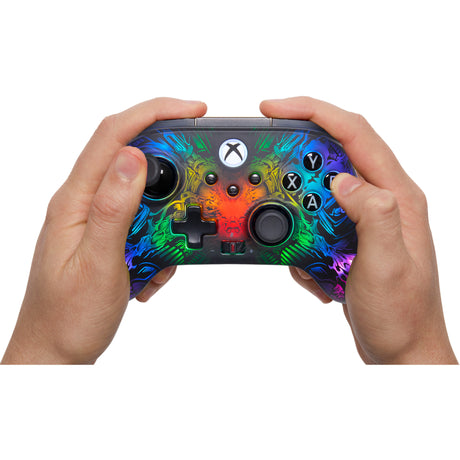 Powera fusion pro draadloze controller voor xbox series x|s met lumectra (zwart, rgb, xbox series x|s, xbox one, pc)