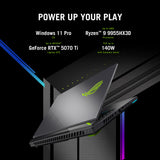 Asus rog strix g16 g614fr-s5213w 16 gaming laptop (grijs groen | ryzen 9 9955hx | rtx 5070 ti | 32 gb | 1 tb ssd)