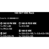 Wera 160 is 7 schroevendraaierset kraftform plus serie 100 (rood geel, eenpolige fasetester, houder, 7‑delig)