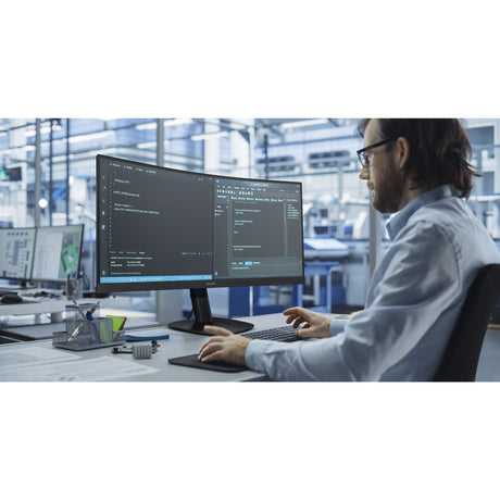 Philips 34b2u3600c 34 curved ultrawide monitor (zwart, hdmi, displayport, 4x usb-a, usb-b, usb-c, rj-45)