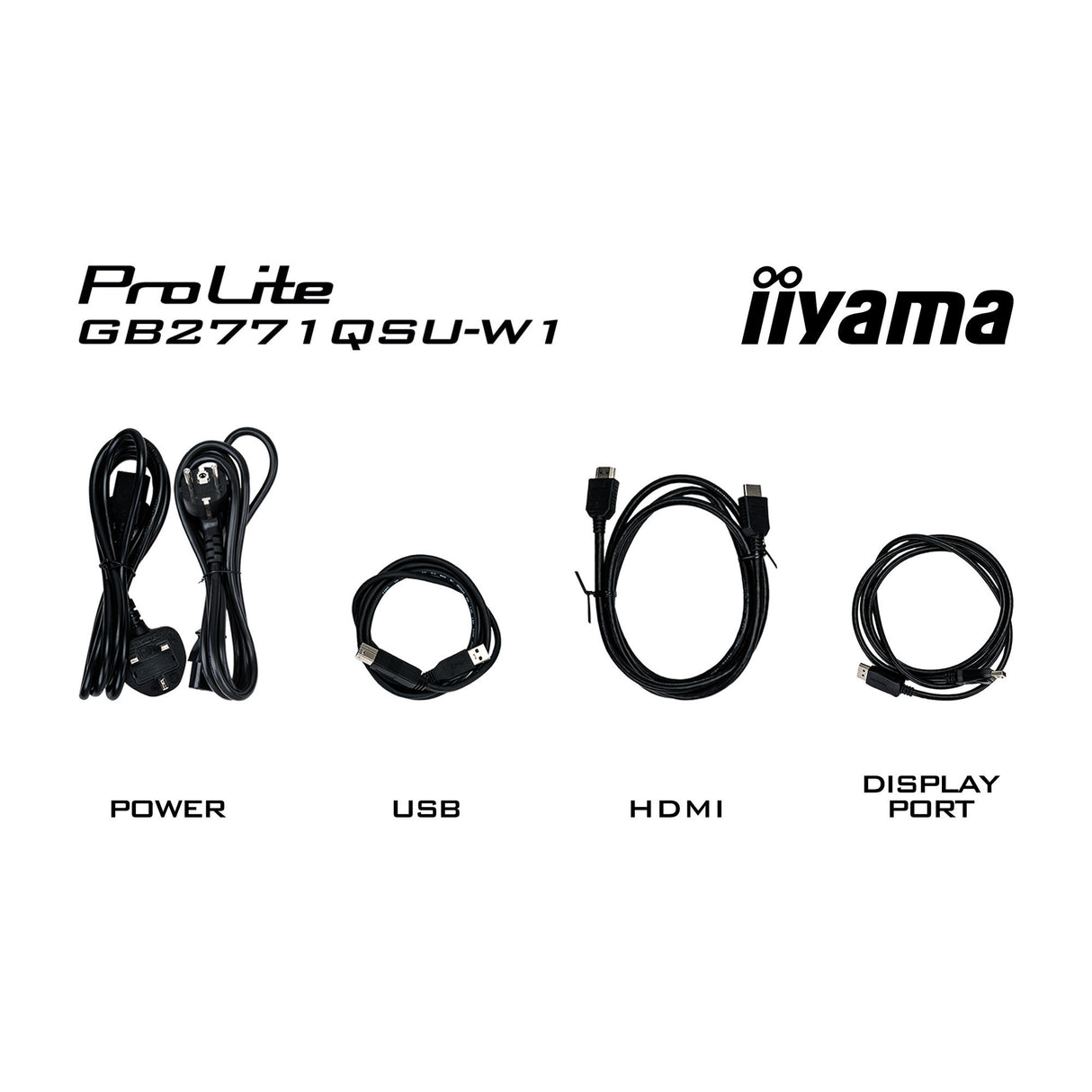 Iiyama g-master red eagle gb2771qsu-w1 27 gaming monitor (wit, 2x hdmi, displayport, 2x usb-a, 2x usb-c, 200 hz)