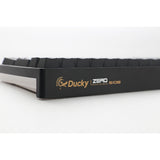 Ducky zero 6108 classic black rgb mechanisch gaming toetsenbord (zwart, us lay-out (qwerty), cherry mx2a blue, 100%, rgb leds, double-shot pbt, hot swap, 2.4ghz | bluetooth | usb-c)