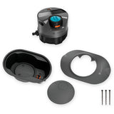 Gardena pipeline-irrigatiesysteem aquaprecise op zonne-energie voor gazon sprinklersysteem (grijs turquoise)