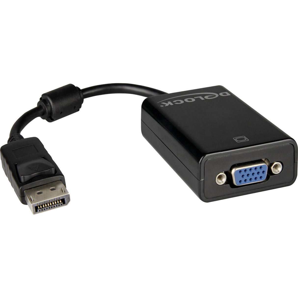 Delock adapter displayport 1.1 > vga (zwart)