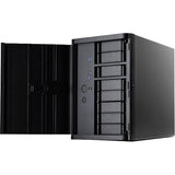 Silverstone sst-ds380b mini tower behuizing (zwart | 2x usb-a)