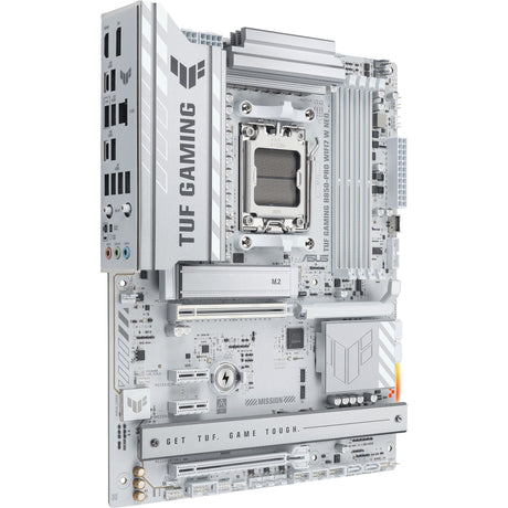 Asus tuf gaming b850-pro wifi7 w neo socket am5 moederbord (wit, raid, 2,5gb-lan, wlan, bt, sound, atx)