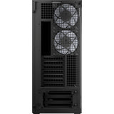 Arctic xtender midi tower behuizing (zwart (mat) | 2x usb-a | 1x usb-c | rgb | tempered glass)