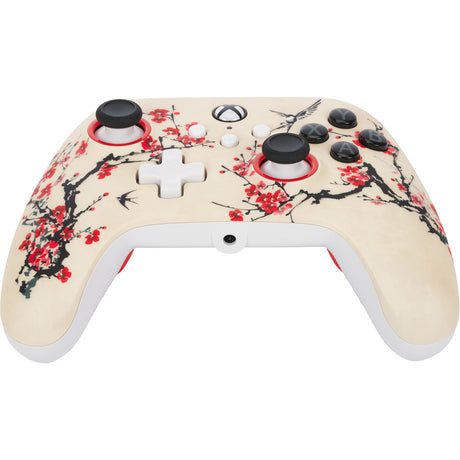 Powera advantage controller met kabel voor de xbox series x|s - warrior's nirvana (magnoliawit, xbox series x|s, xbox one, pc)