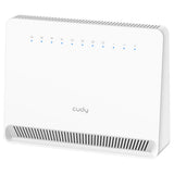 Cudy ac1200 wi-fi 4g lte-cat6 gigabit router lt700v mesh router (wit, mesh, app, nano simslot)