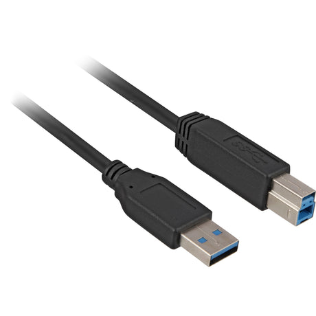 Sharkoon usb-a 3.0 > usb-b kabel (zwart, 2 meter)