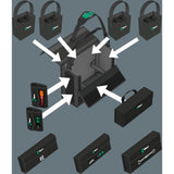 Wera 2go 2 xl gereedschapskoffer gereedschapskist (zwart)