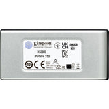 Kingston xs2000 portable 4 tb externe ssd (zilver zwart, sxs2000 2000g, usb-c 3.2 (20 gbit s))