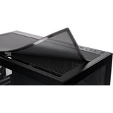 Thermaltake view 270 tg argb midi tower behuizing (zwart | 2x usb-a | 1x usb-c | rgb | tempered glass)