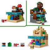 Lego minecraft minibiomen videogame speelgoed voor kinderen en kinderkamer decoratie - 21589