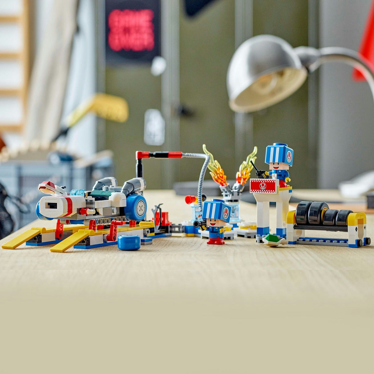 Lego super mario - mario kart - toads garage constructiespeelgoed (72035)