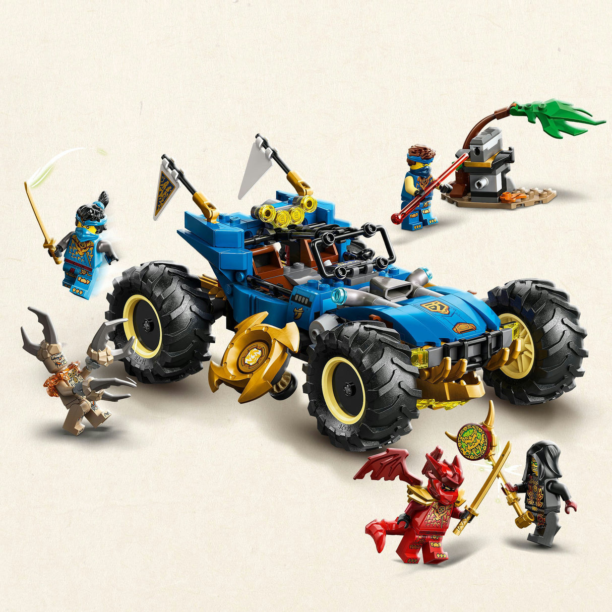 Lego ninjago - jay's transformerende auto constructiespeelgoed (71856)