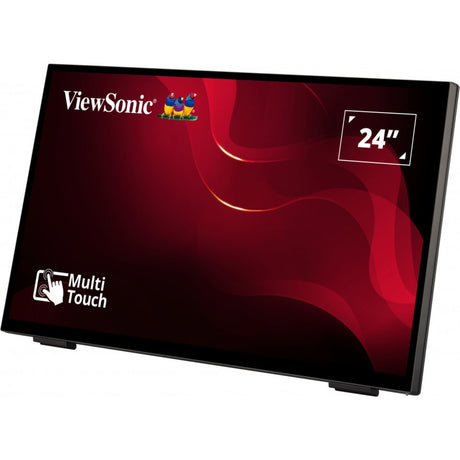 Viewsonic frameless touch monitor met 10-punts pcap 24 (zwart, 1x displayport, 1x hdmi, 1x vga, 2x usb-a)