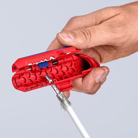 Knipex universeel ontmantelingsgereedschap - ergostrip rechts - rood