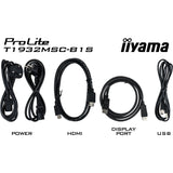 Iiyama prolite t1932msc-b1s 19 touchscreen monitor (zwart, hdmi, displayport, vga)