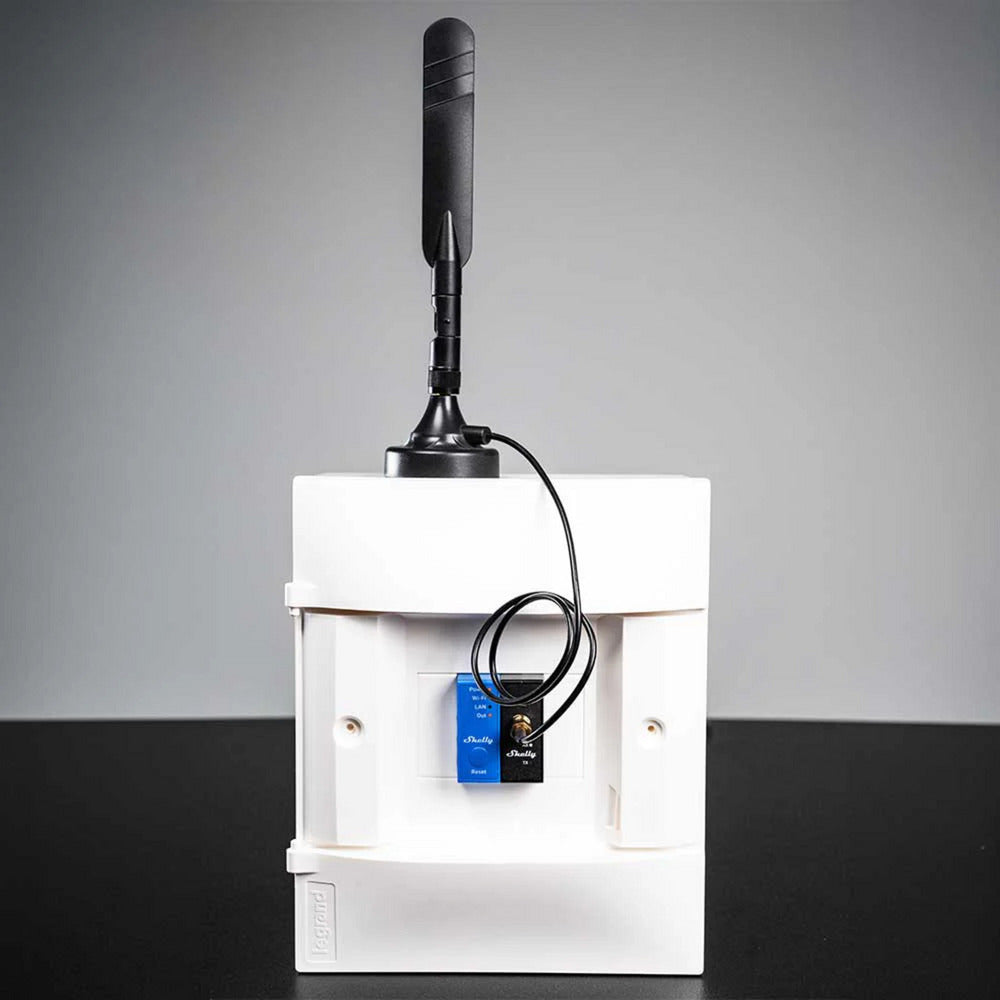 Shelly pro lora add-on uitbreidingsmodule (zwart)