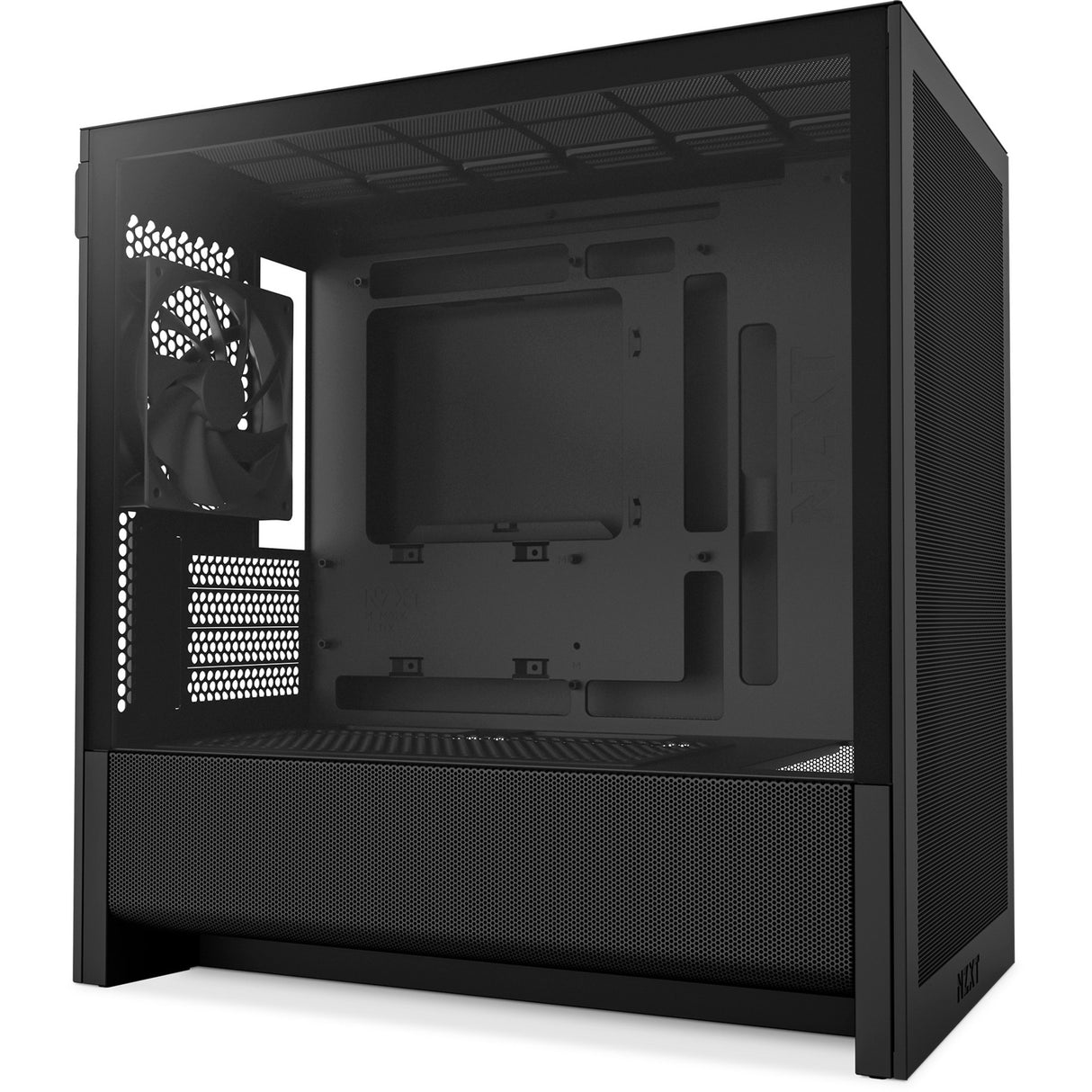 Nzxt h3 flow midi tower behuizing (zwart (mat) | 1x usb-a | 1x usb-c | tempered glass)