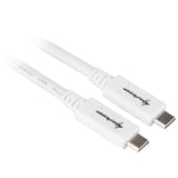 Sharkoon usb-c 3.2 > usb-c kabel (wit, 0,5 meter )