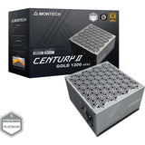 Montech century ii modulaire 1200 watt voeding (zilver, 1x 12v-2x6, 6x pcie)