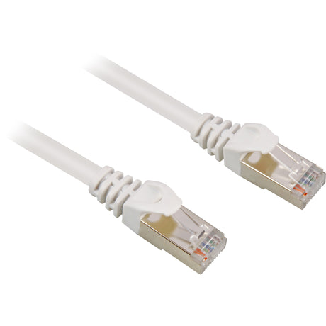 Sharkoon netwerkkabel sftp, rj-45 met cat.6 (wit, 1 meter)