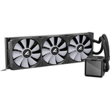 Sharkoon s100 argb waterkoeling (zwart, 4-pins pwm fan-connector)