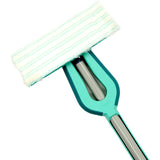 Leifheit picobello vloerwisser s micro duo met steel - 27 cm wisbreedte - turqouise - grijs