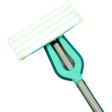 Leifheit picobello vloerwisser s micro duo met steel - 27 cm wisbreedte - turqouise - grijs